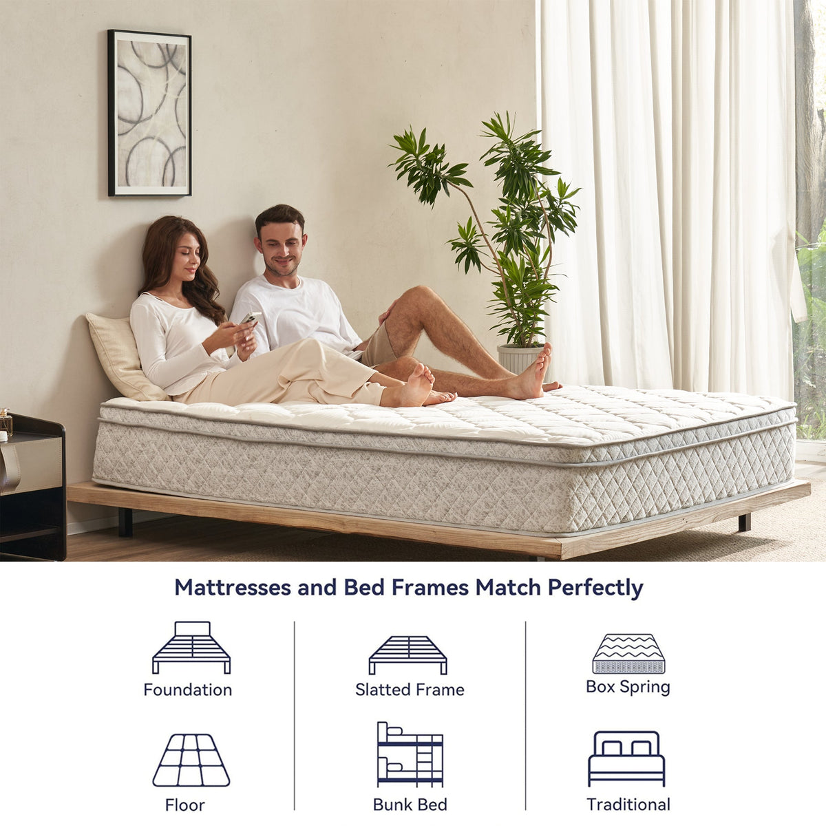 Full Size 12 Inch Hybrid Mattress