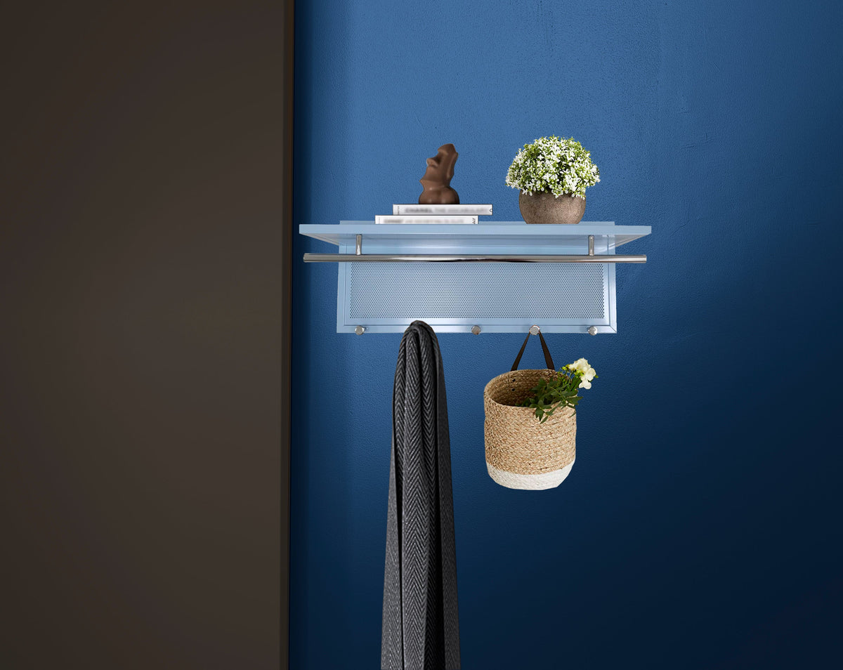 Esyspot Metal Powder Coating Hook Wall Mounted with Shelf