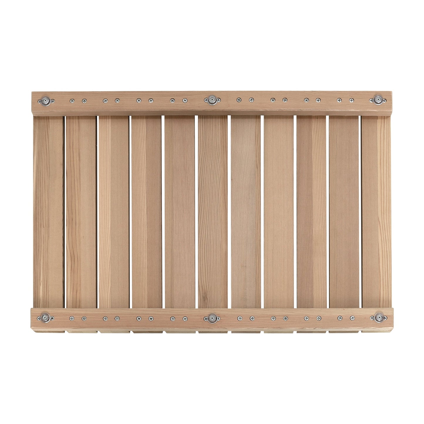 Cedar Wood Shower Mat - Non-Slip Slatted Wooden Bath Mat