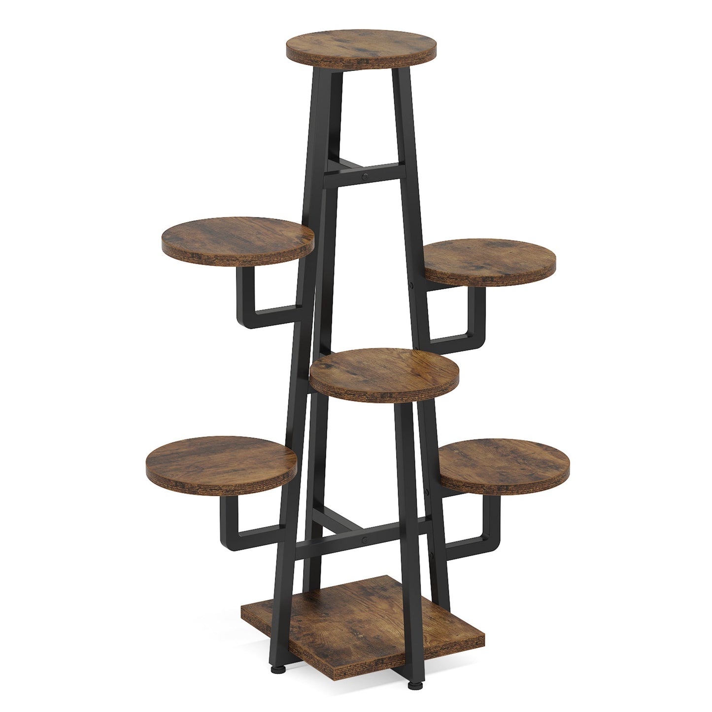 43.30" Tall 7-Tier Rustic Display Shelf