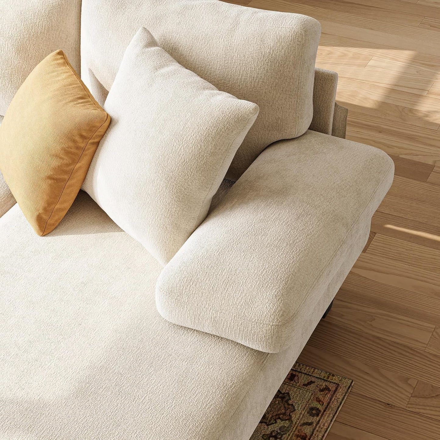 Sleeper Sofa Bed 112Inches PullOut LivingRoom Comfort