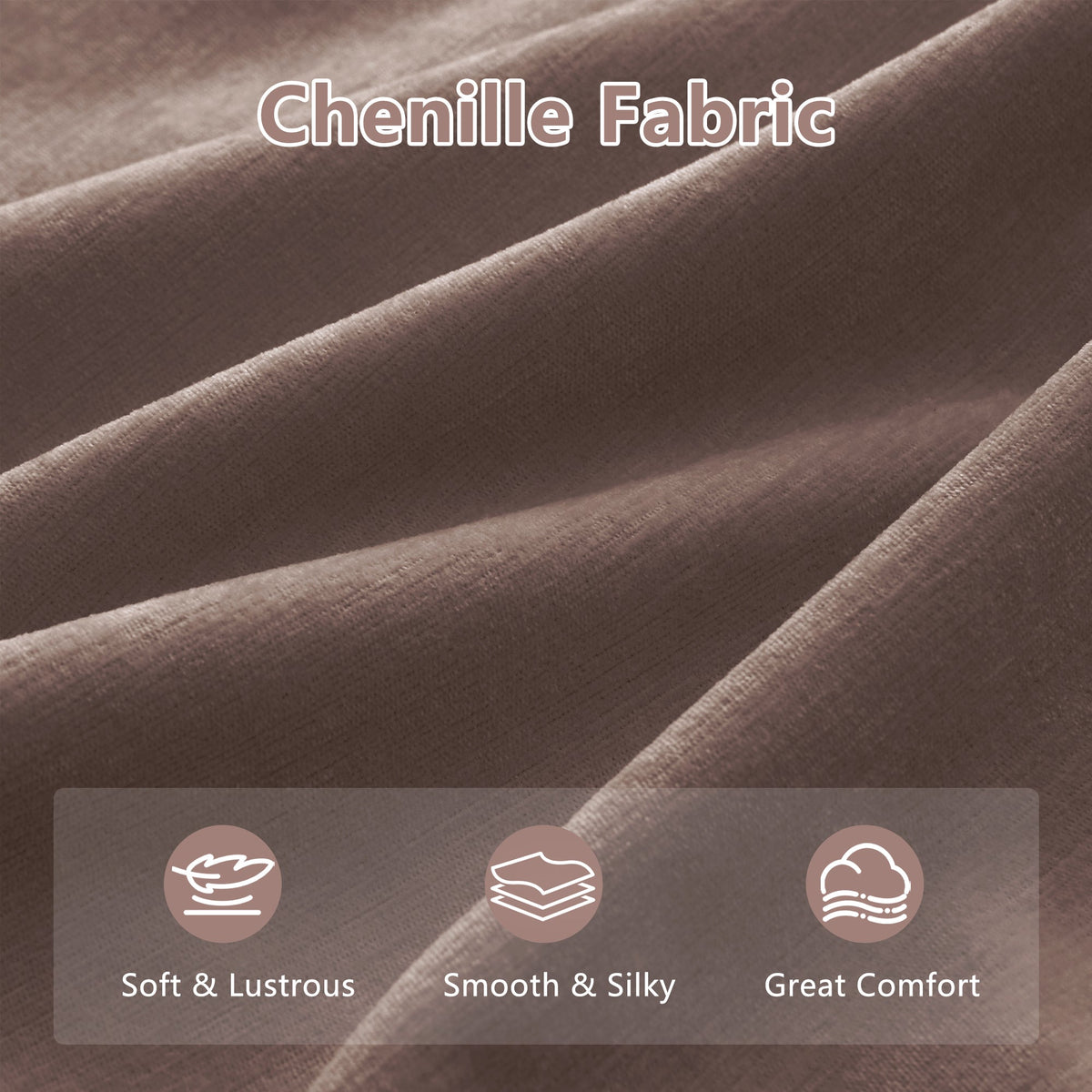137" Chenille Cloud 4-Seater Sofa
