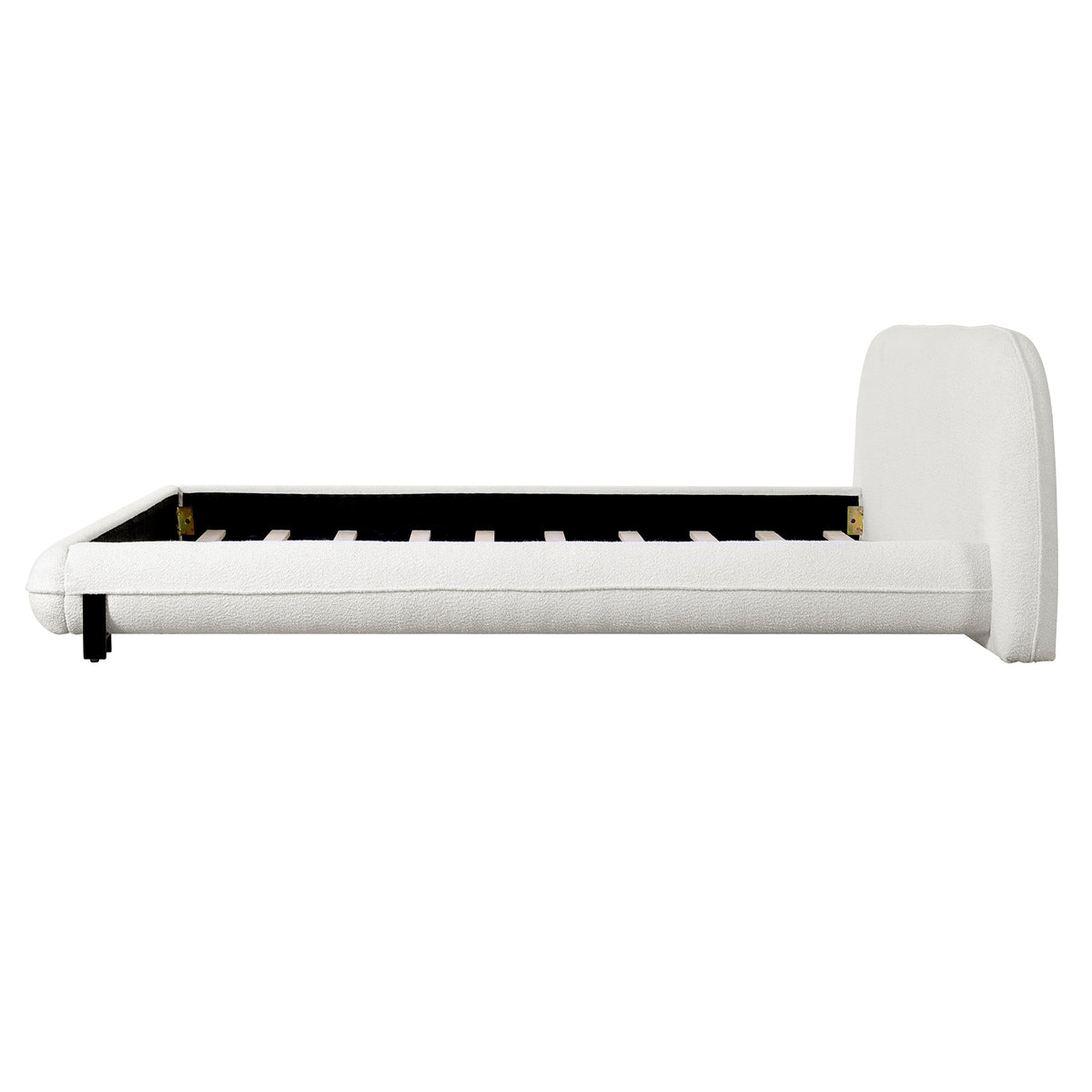 California King Size Bed Frame with Boucle Fabric