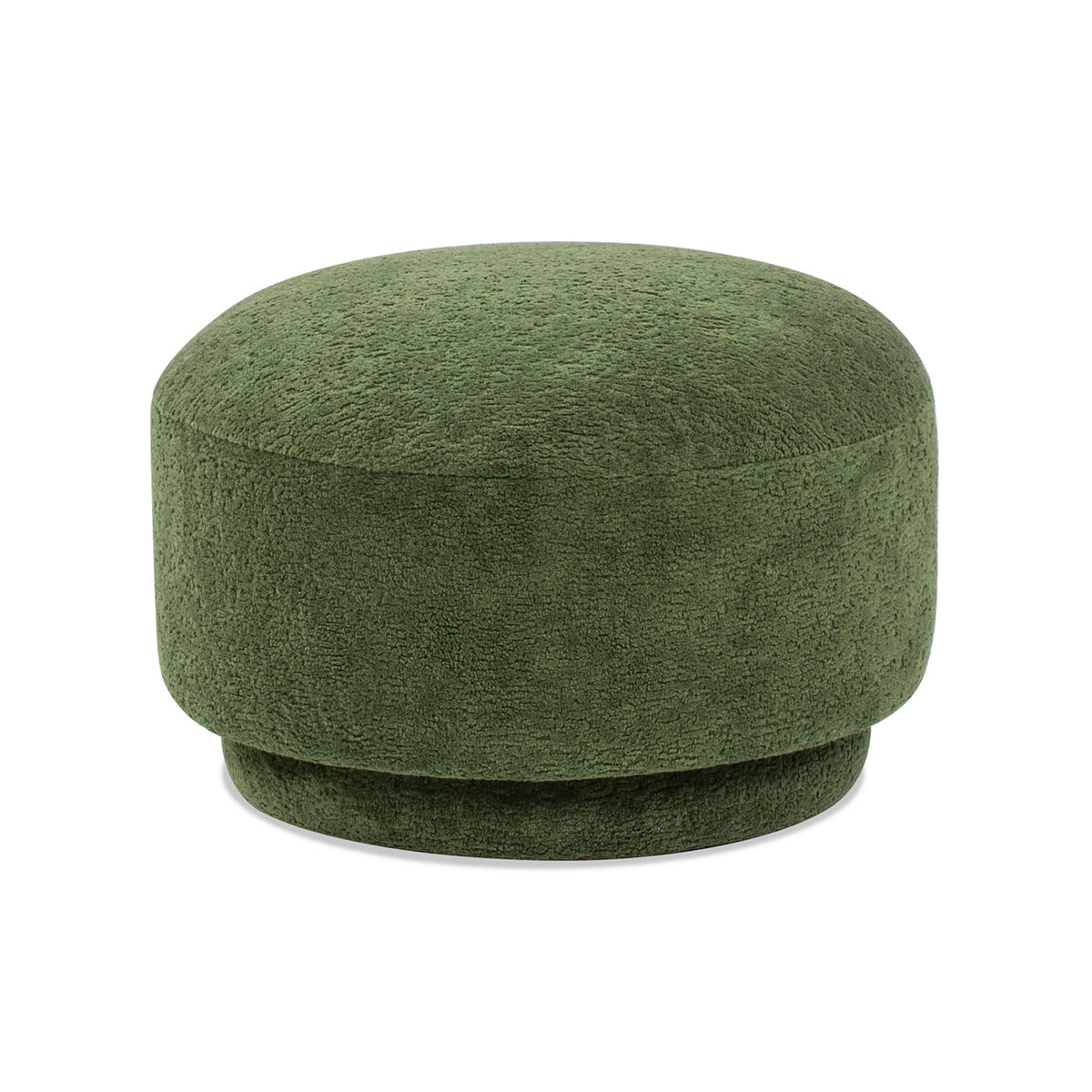 Fuji 15" Mushroom Footstool Ottoman, Moss