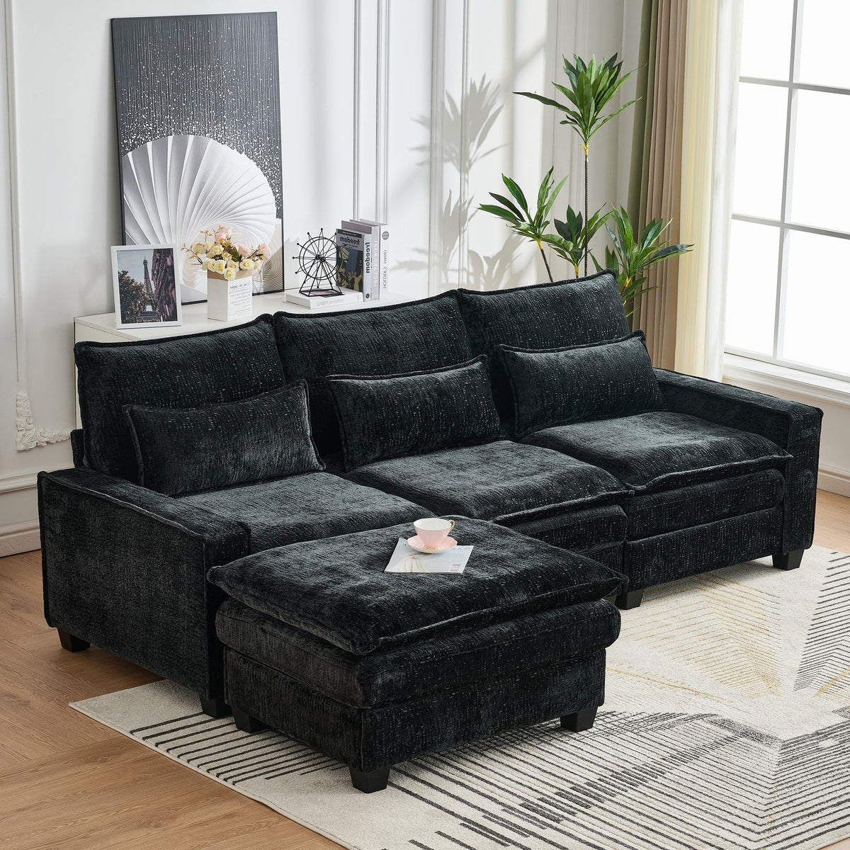 99'' Sectional Cloud Deep Seat Couch