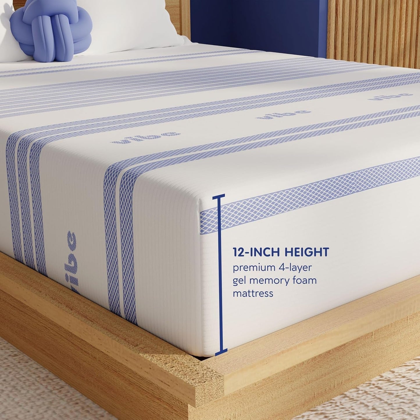 Gel Memory Foam Mattress Certipur US Certified Twelve Inches