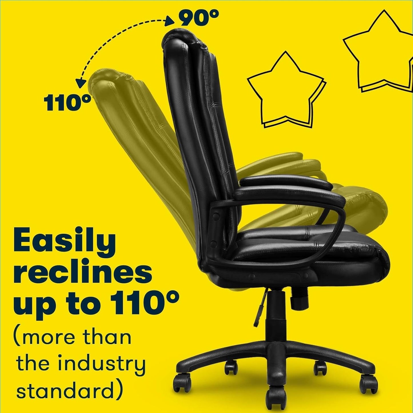 Big And Tall Ergonomic Office Chair Adjustable Armrests