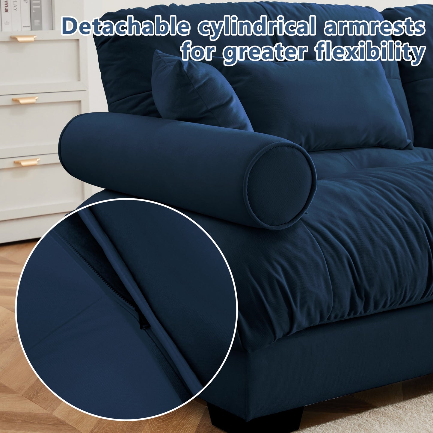 U Shaped Sectional Sofa Cloud Couch
