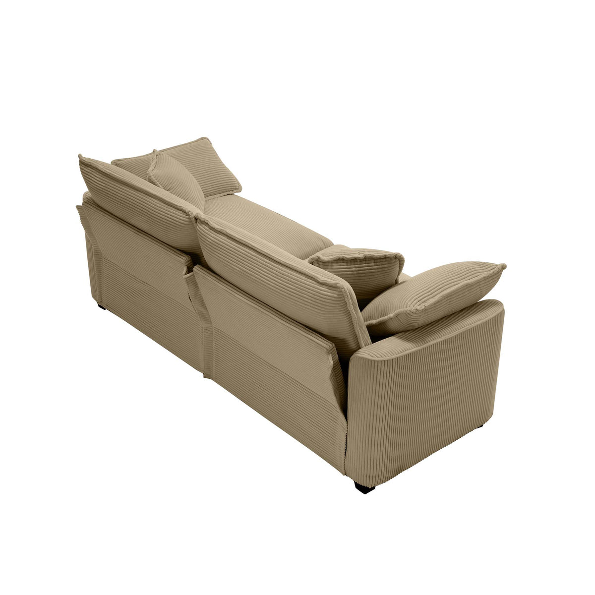 Warm and Cozy Sofa Set with Soft Cushions and Pillows