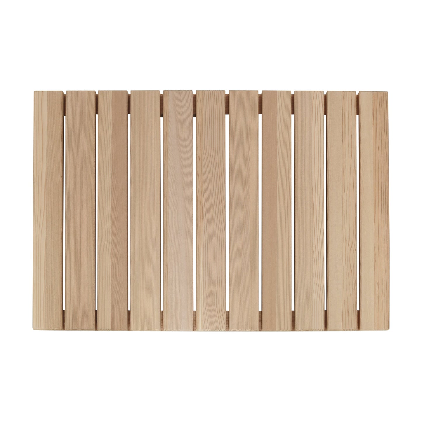 Cedar Wood Shower Mat - Non-Slip Slatted Wooden Bath Mat