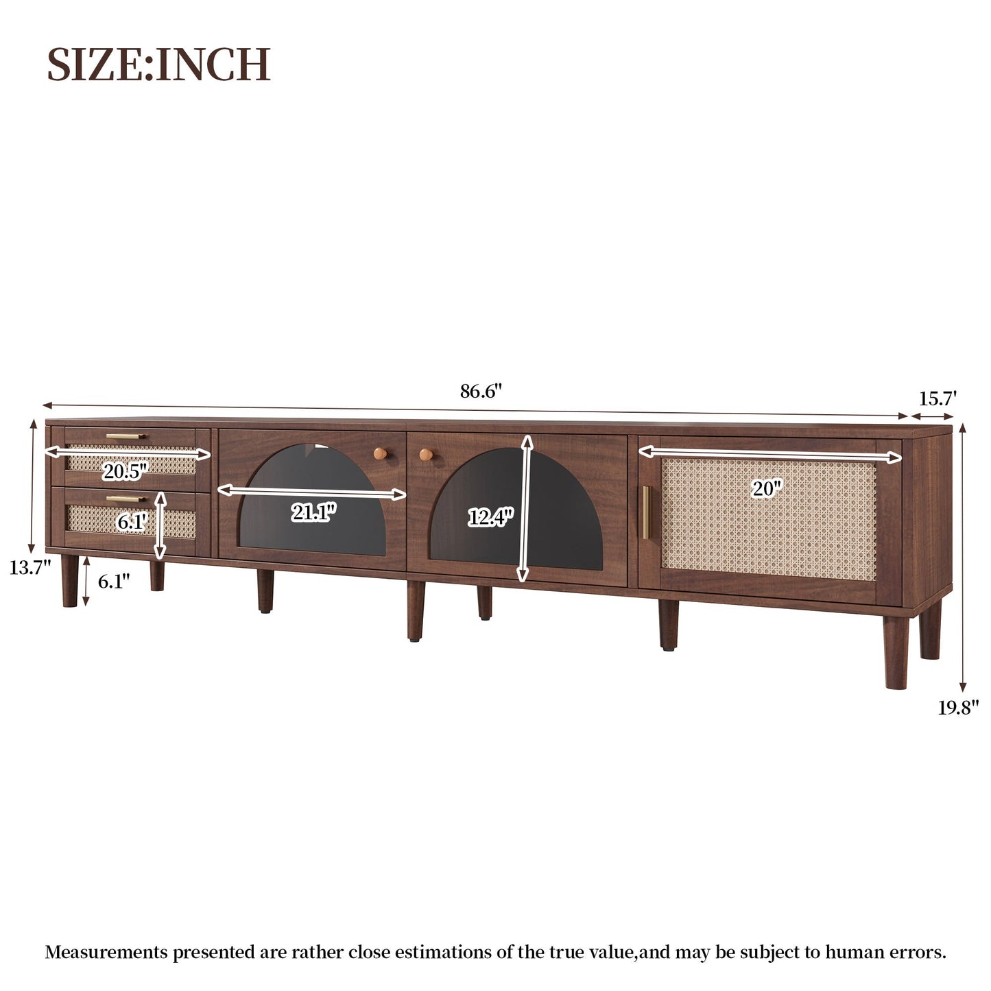 86 Inch TV Stand for TVs Up to 90"