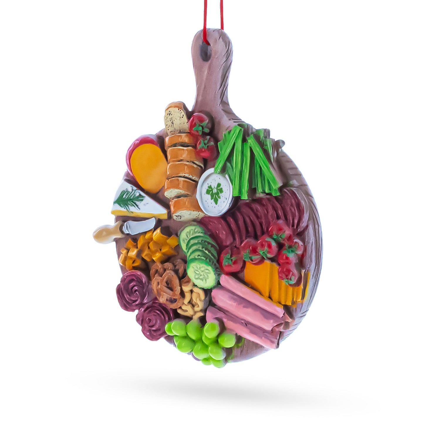 Gourmet Charcuterie Platter Resin Christmas Ornament