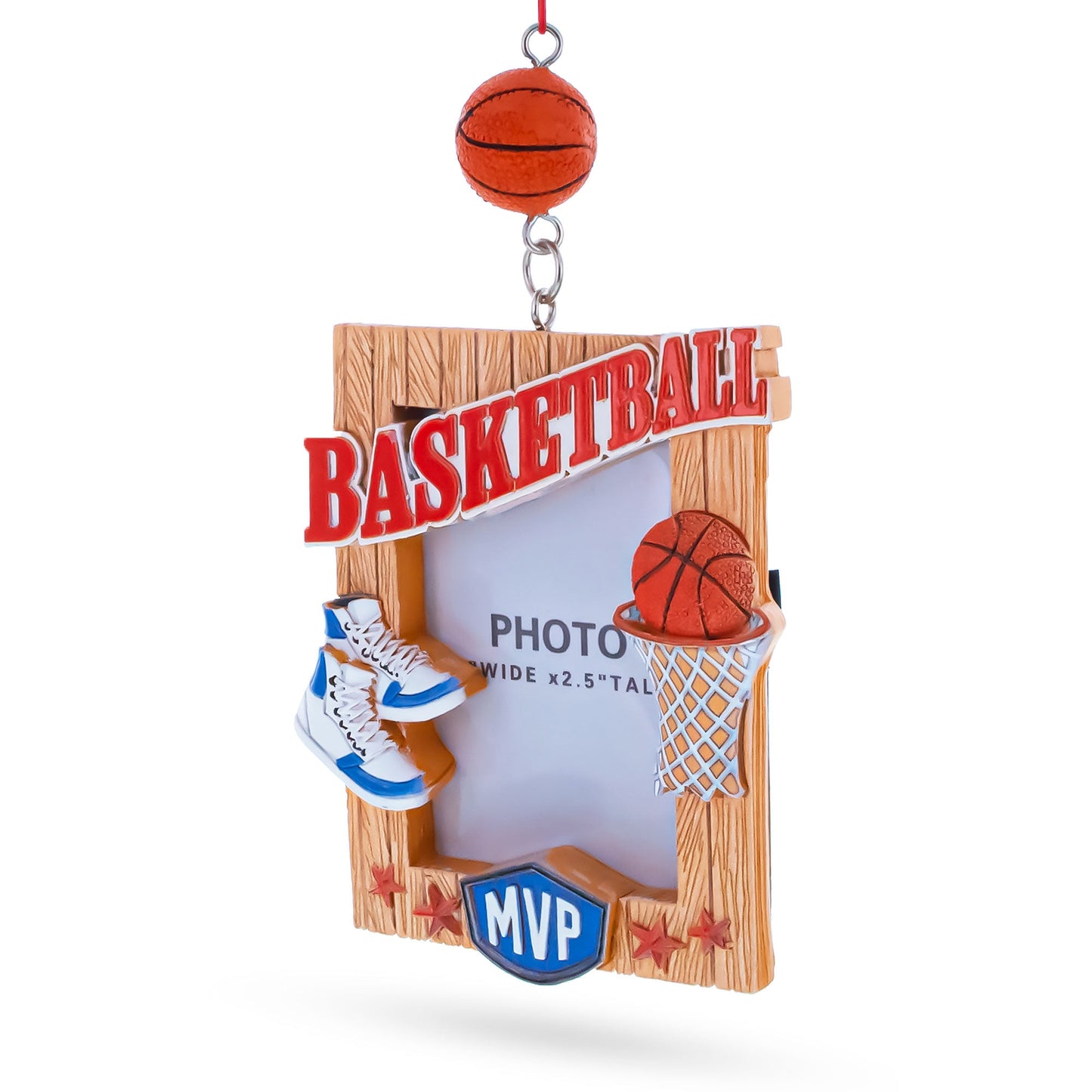 Basketball All Star Memory Photo Frame Resin Christmas Ornament