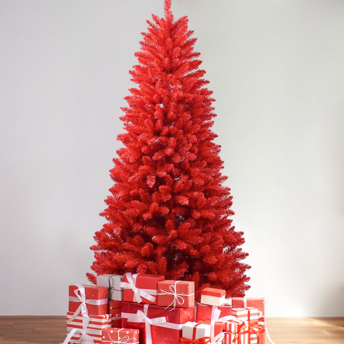 Vibrant Red 4FT Christmas Tree