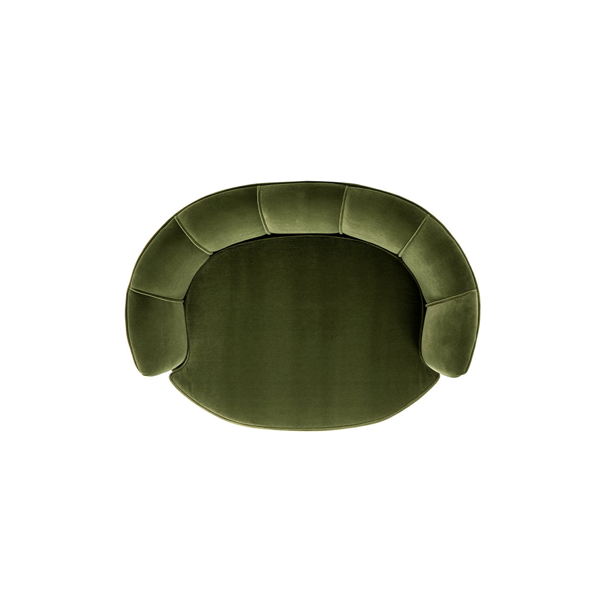 Clara 34.5" Scalloped Pet Sofa Bed, Medium, Olive