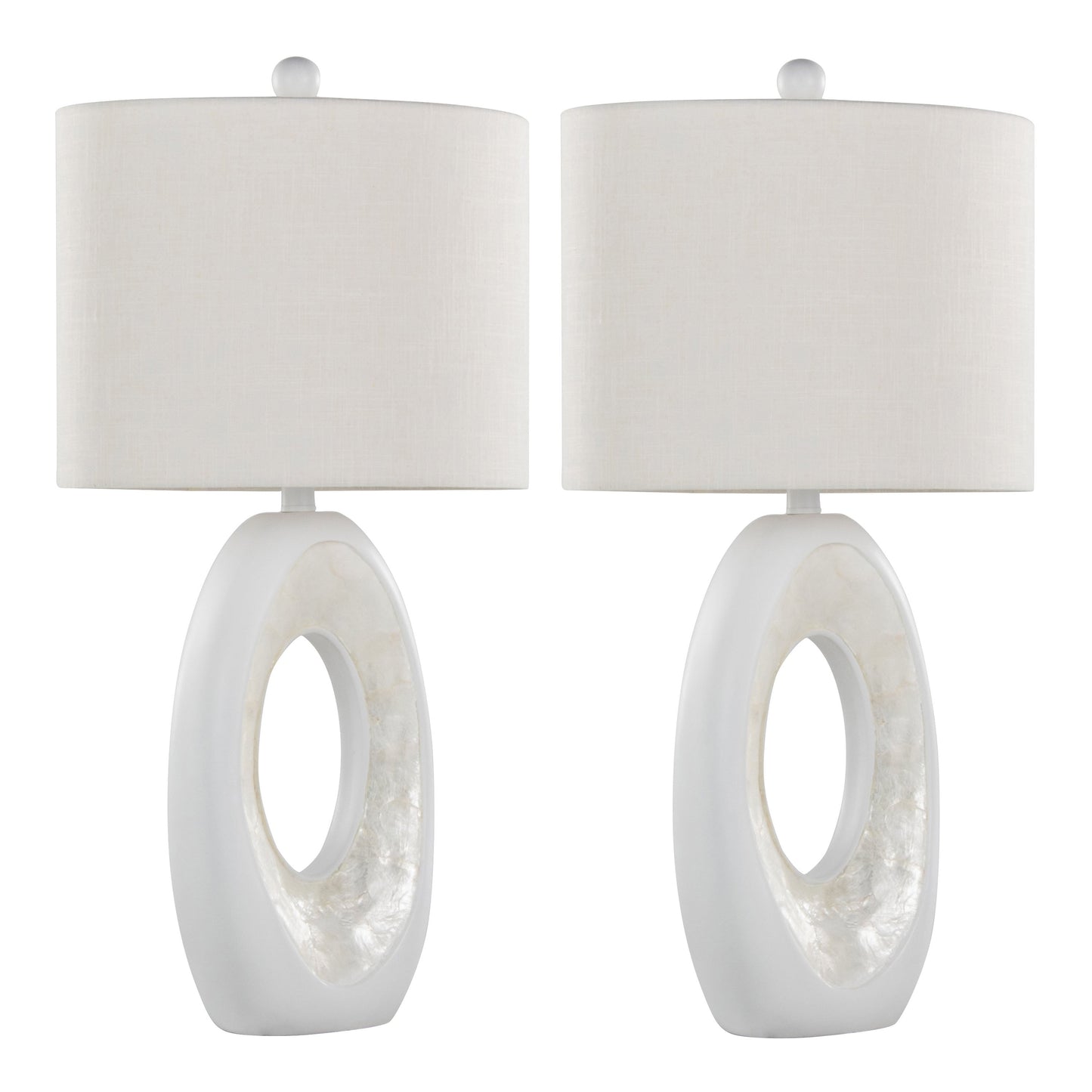 Pearl 29" Contemporary Polyresin Table Lamp in Matte