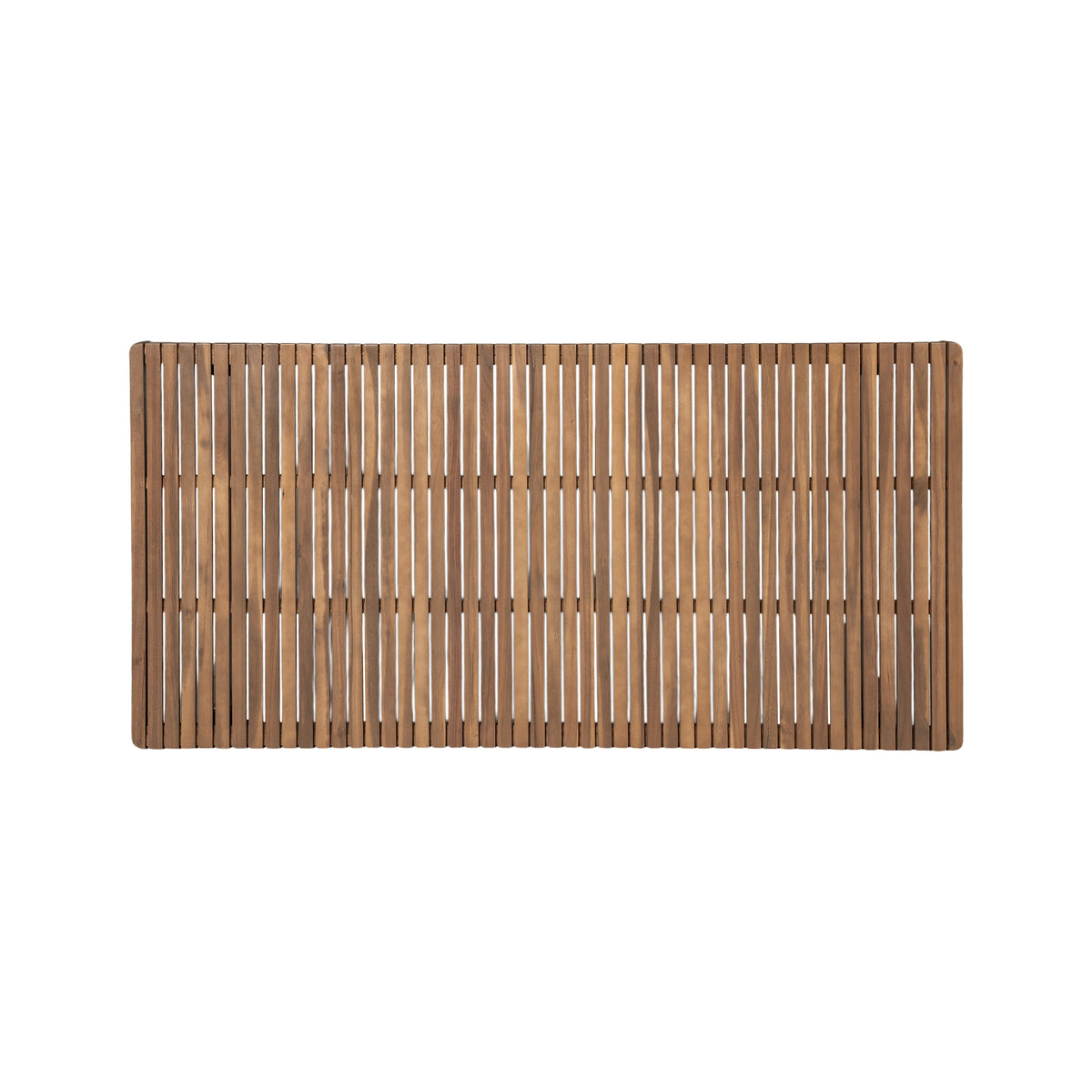 69" Acacia Wood Outdoor Dining Table with Slatted Top