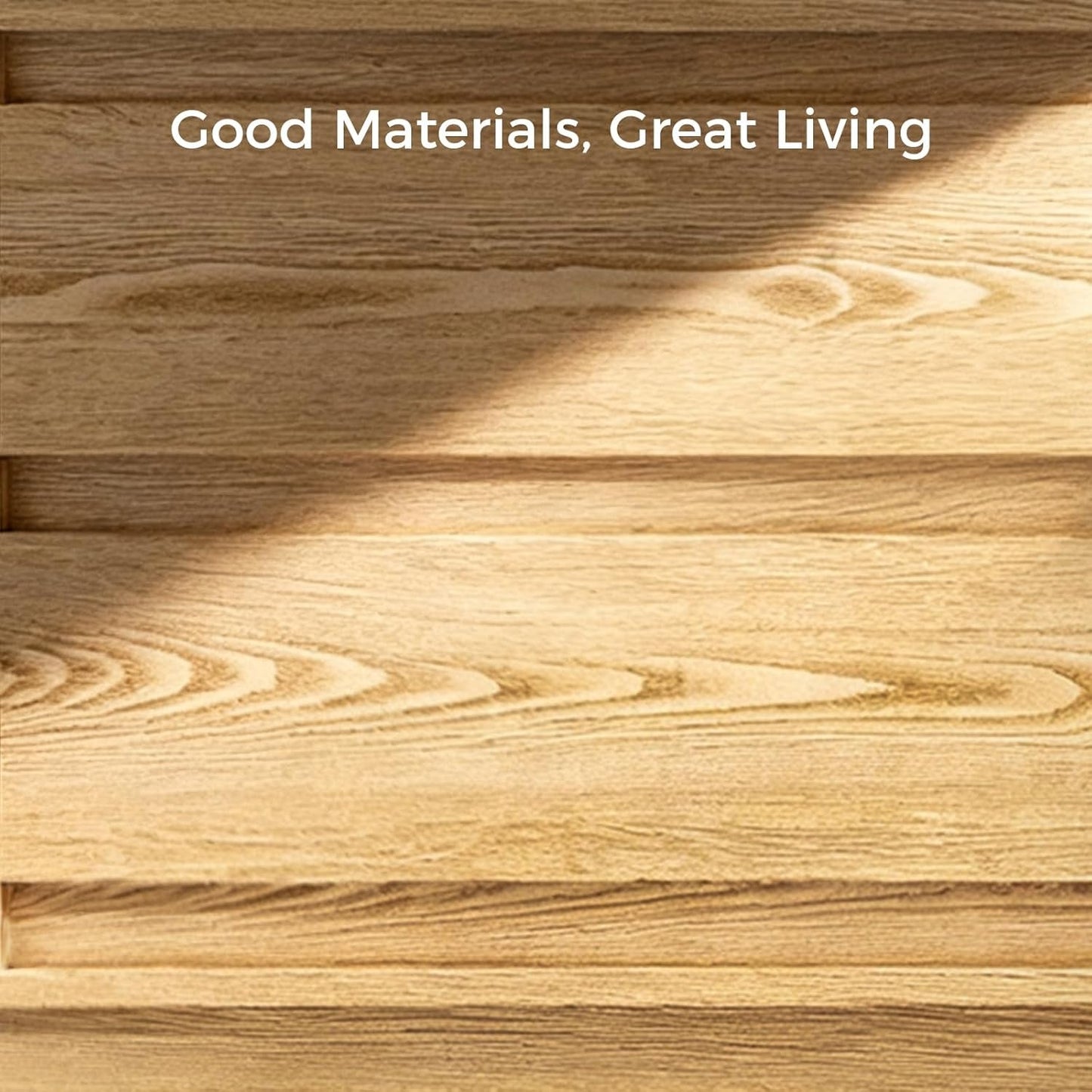 63 Inch Natural Solid Wood Sideboard With Drawers Storage