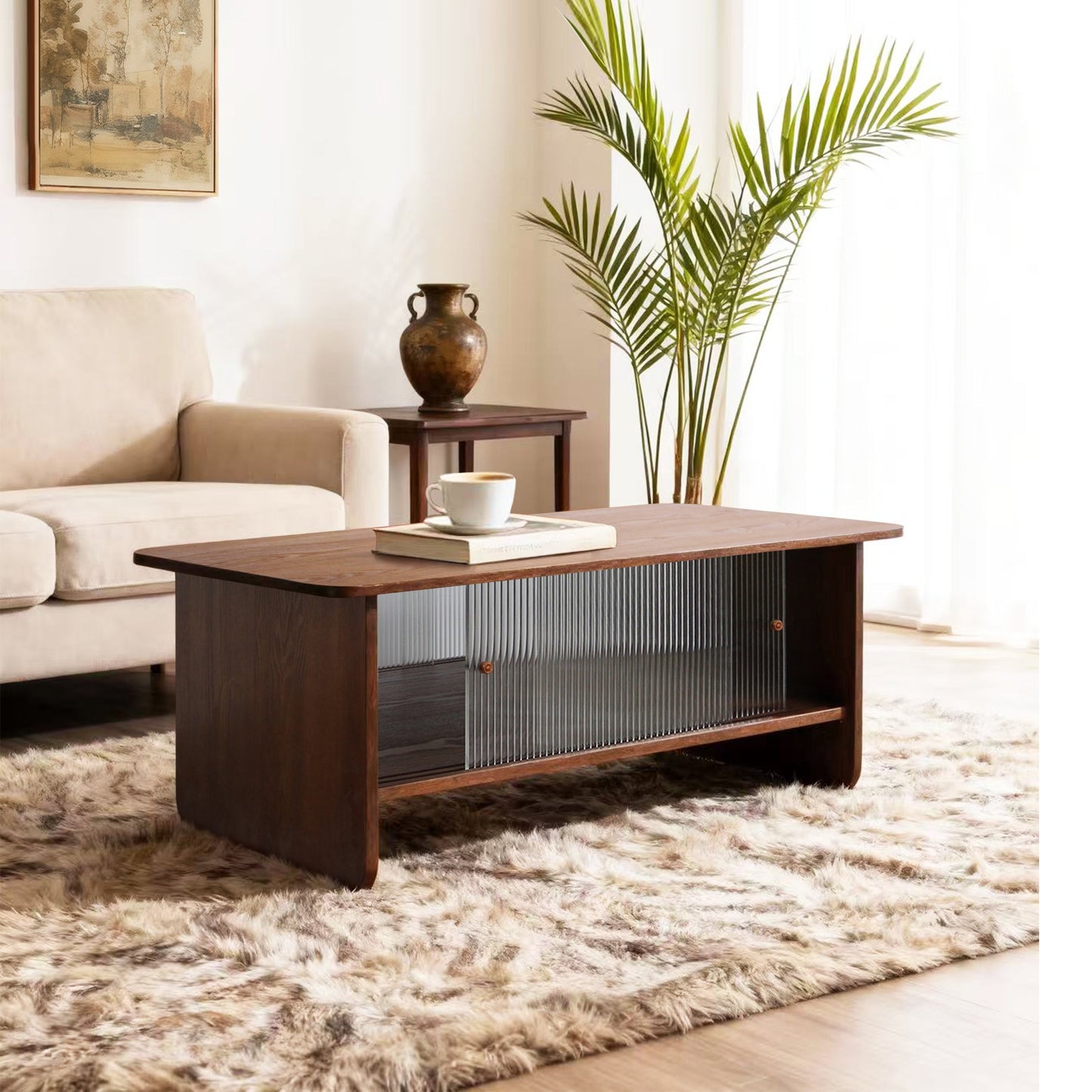 47" Coffee Table With Storage