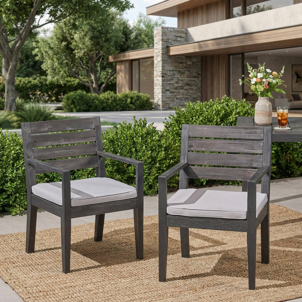 Outdoor Dining Chair Set of 2