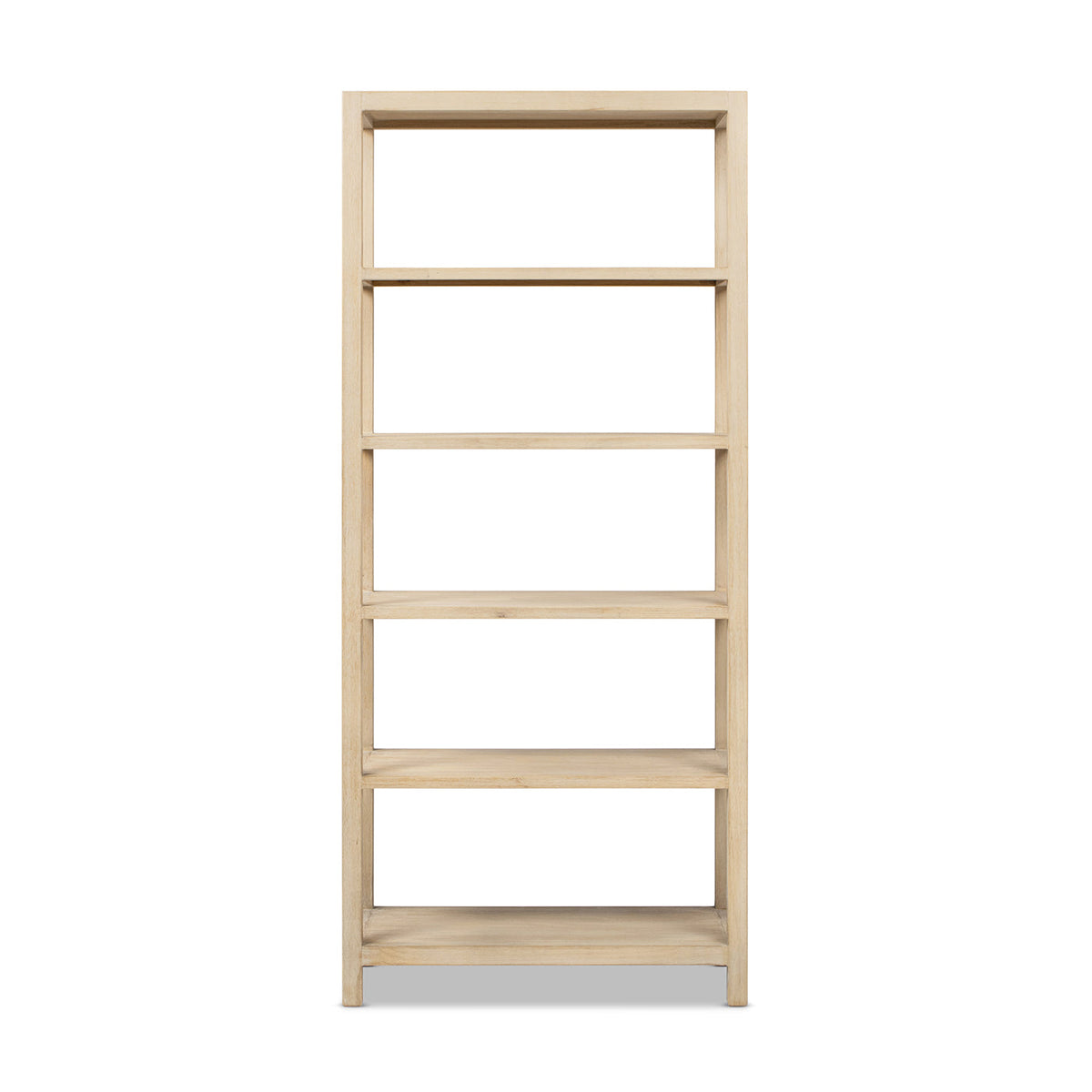 Ellis 71" Reclaimed Wood 5-Shelf Open Frame Bookcase