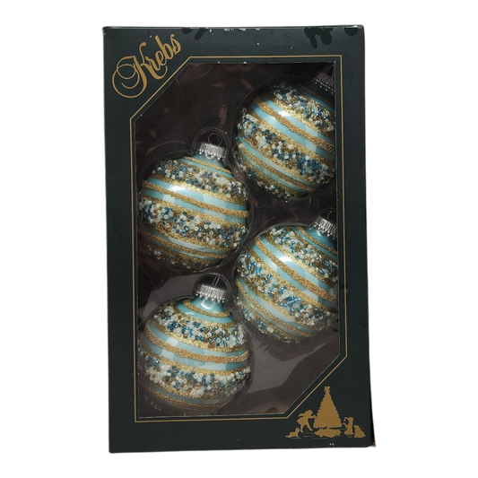 Krebs Value Glass Ball 4 pack - Gilded Jewel