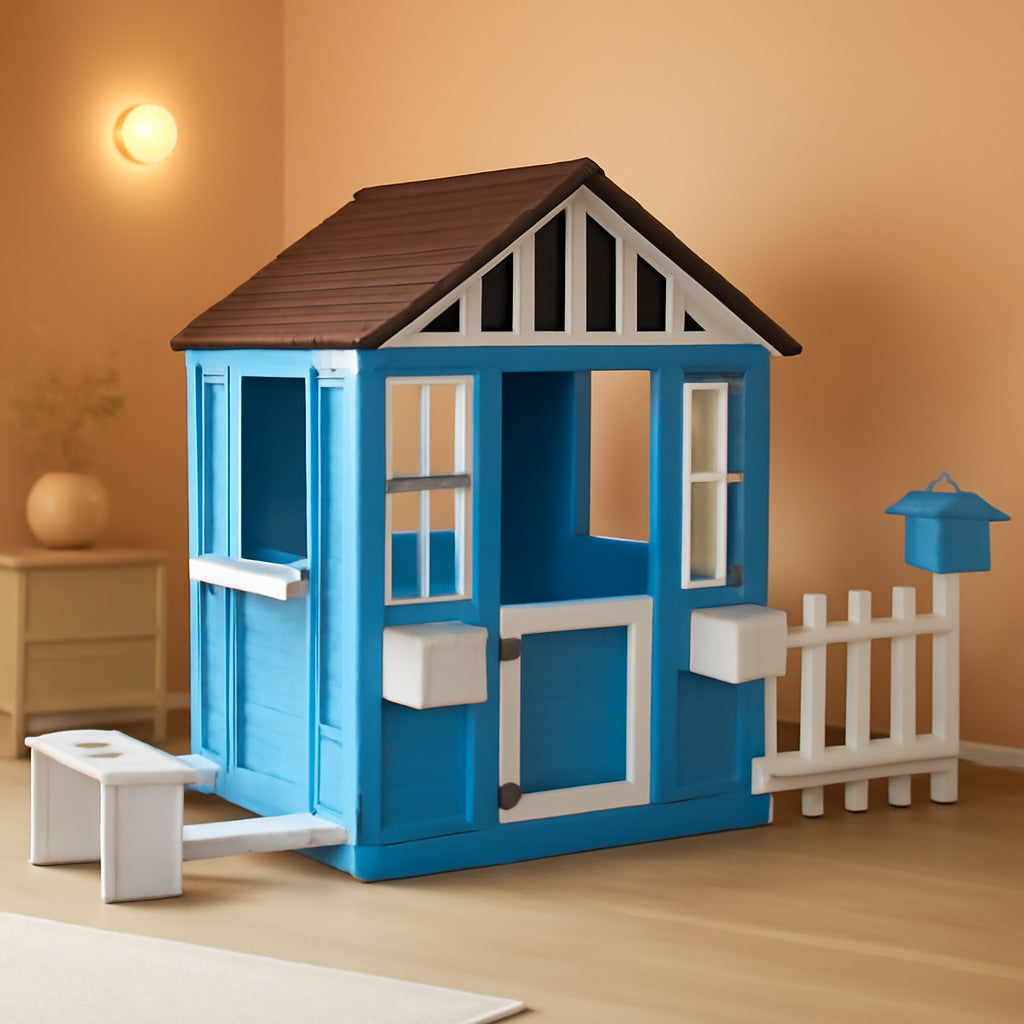 Premium Wooden Outdoor Playhouse For Kids Backyard