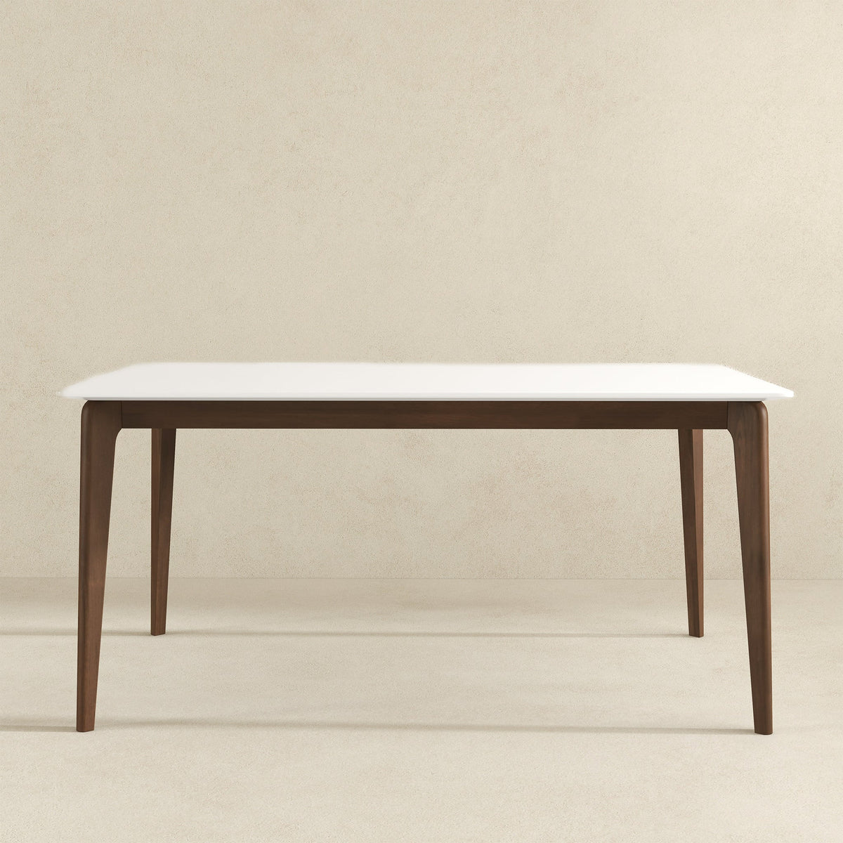 Lindsey Mid-Century Modern Solid Wood Dining Table
