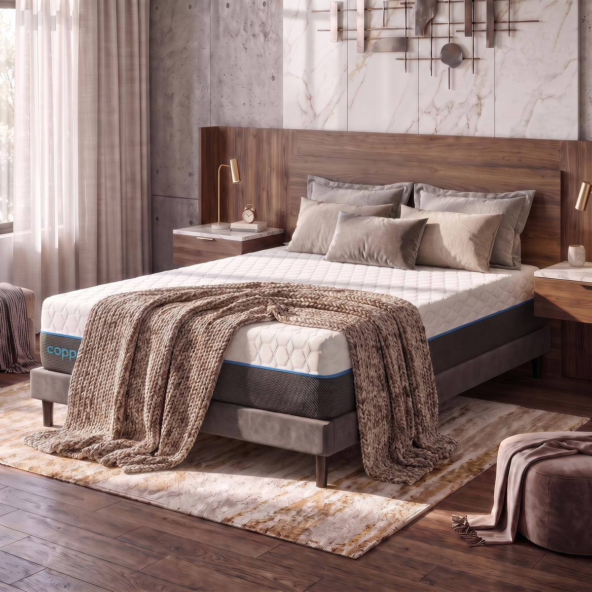 Copper Lux 12" Queen Soft Memory Foam Mattress