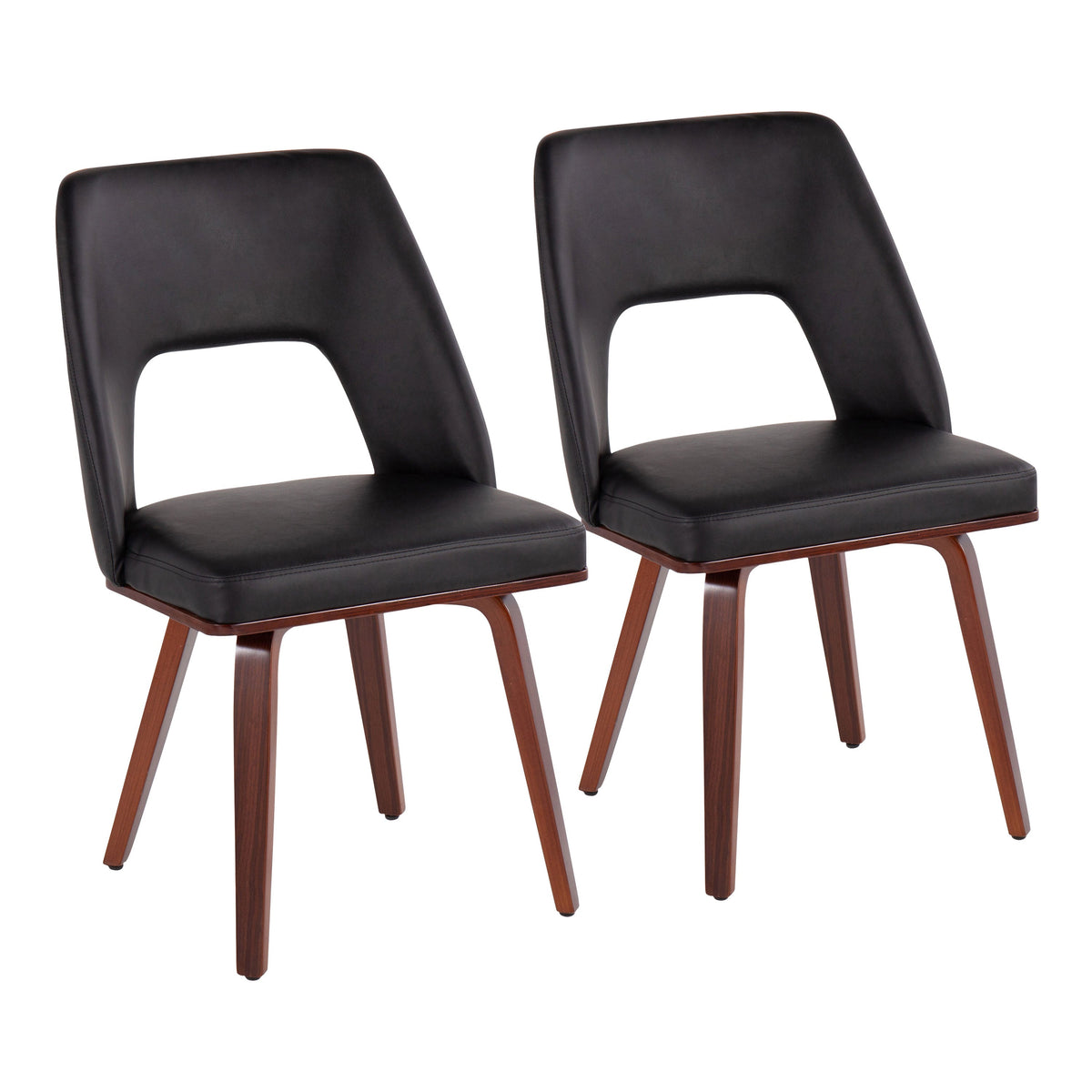 Mid-Century Modern Upholstered Chair Set