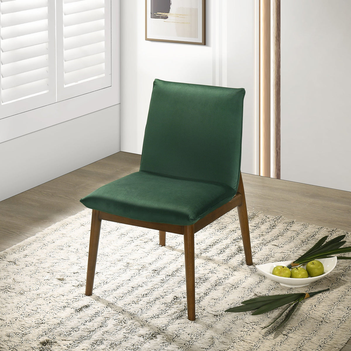 Monza Dark Velvet Dining Chair (Set of 2)