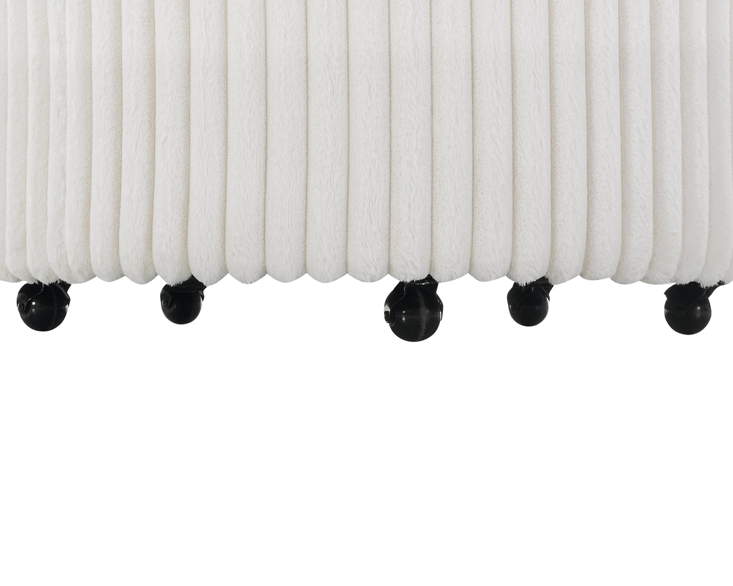 Malna Plush Wide Wale Corduroy Upholstered Barrel Accent Chair