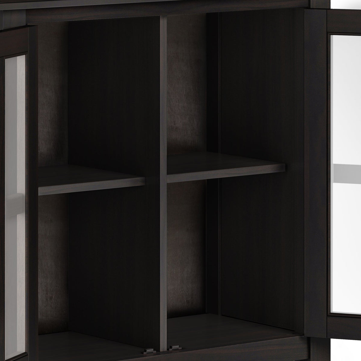 Artisan 30 Inch Wide Solid Wood Low Storage Cabinet in Hickory