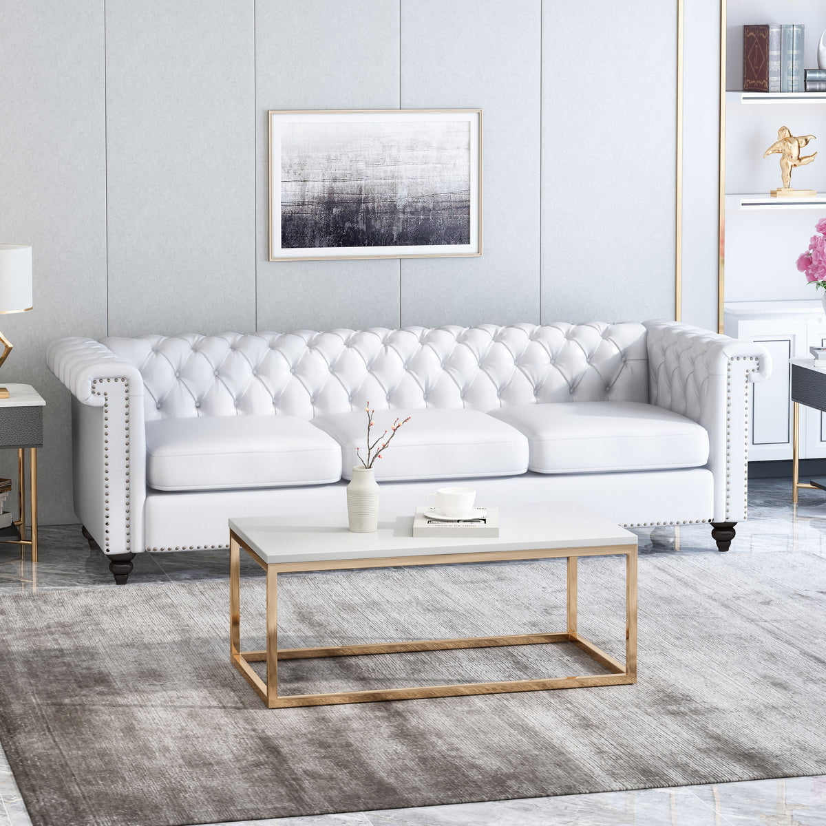 Chesterfield Style 3 Seater Sofa