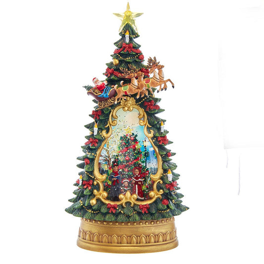 Battery Operated Musical Santa Water Tree