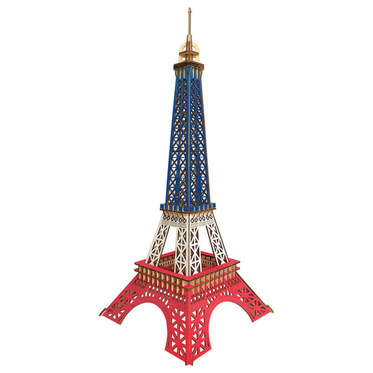 Paris Eiffel Tower Model Kit - Wooden Laser-Cut 3D Puzzle (94 Pcs)