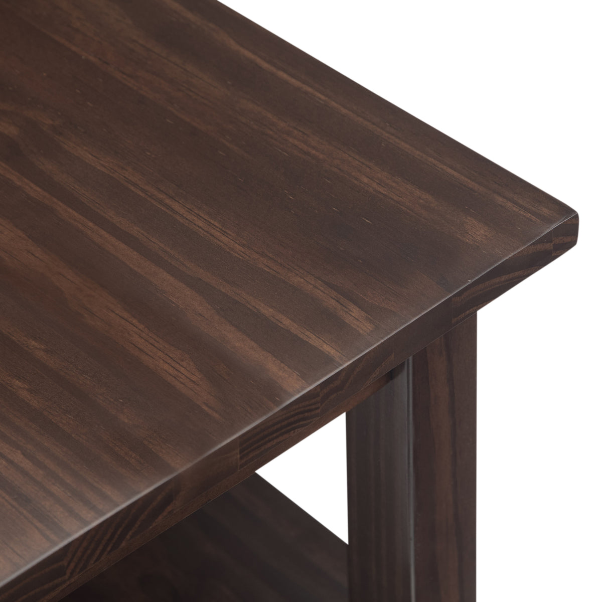 Warm Shaker Solid Wood Transitional Narrow Side Table