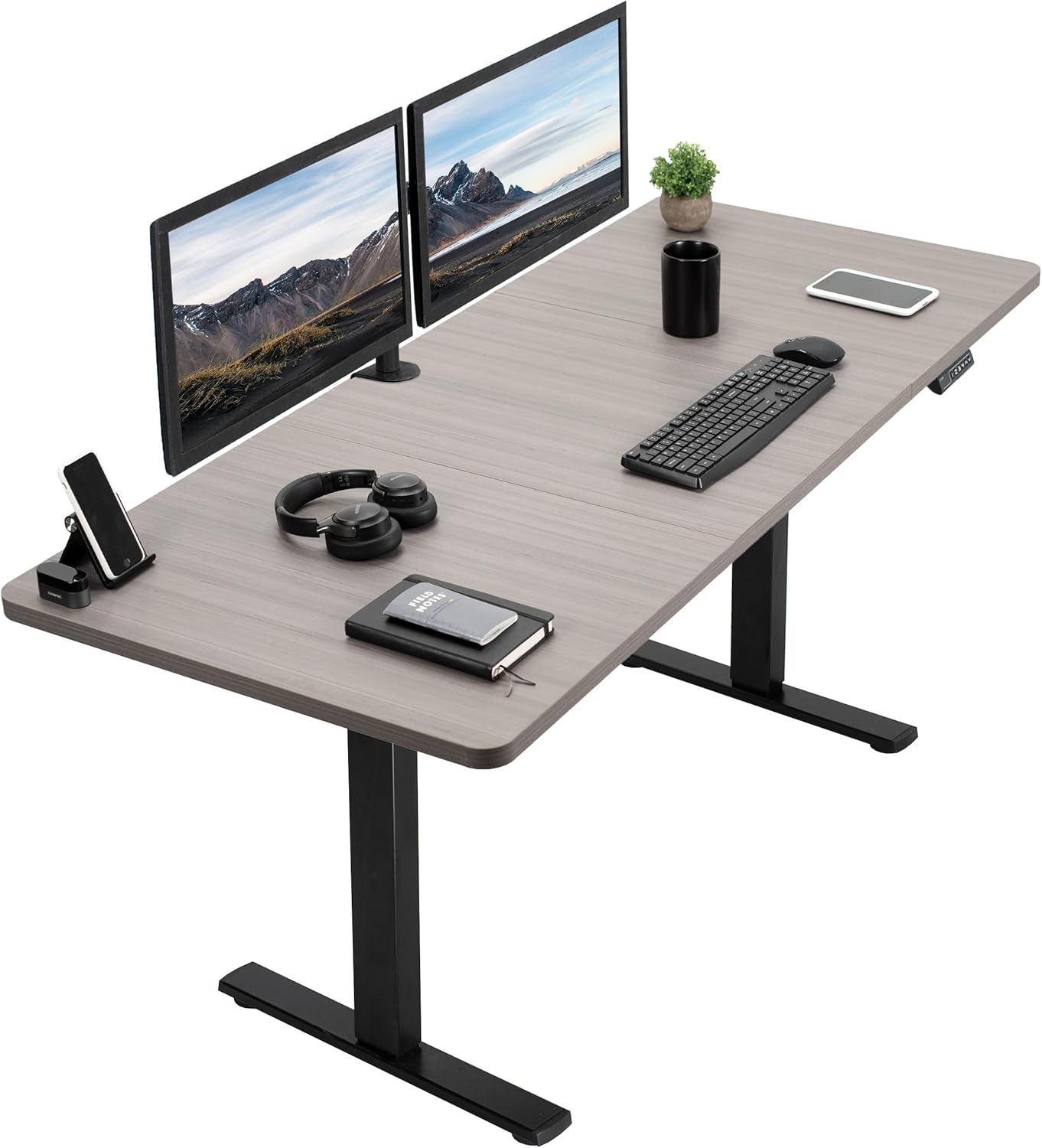 Electric Standing Desk 71x30 Memory Height Adjustment
