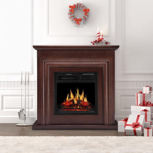 36 Inch Electric Fireplace Mantel Wooden Surround Firebox M1804