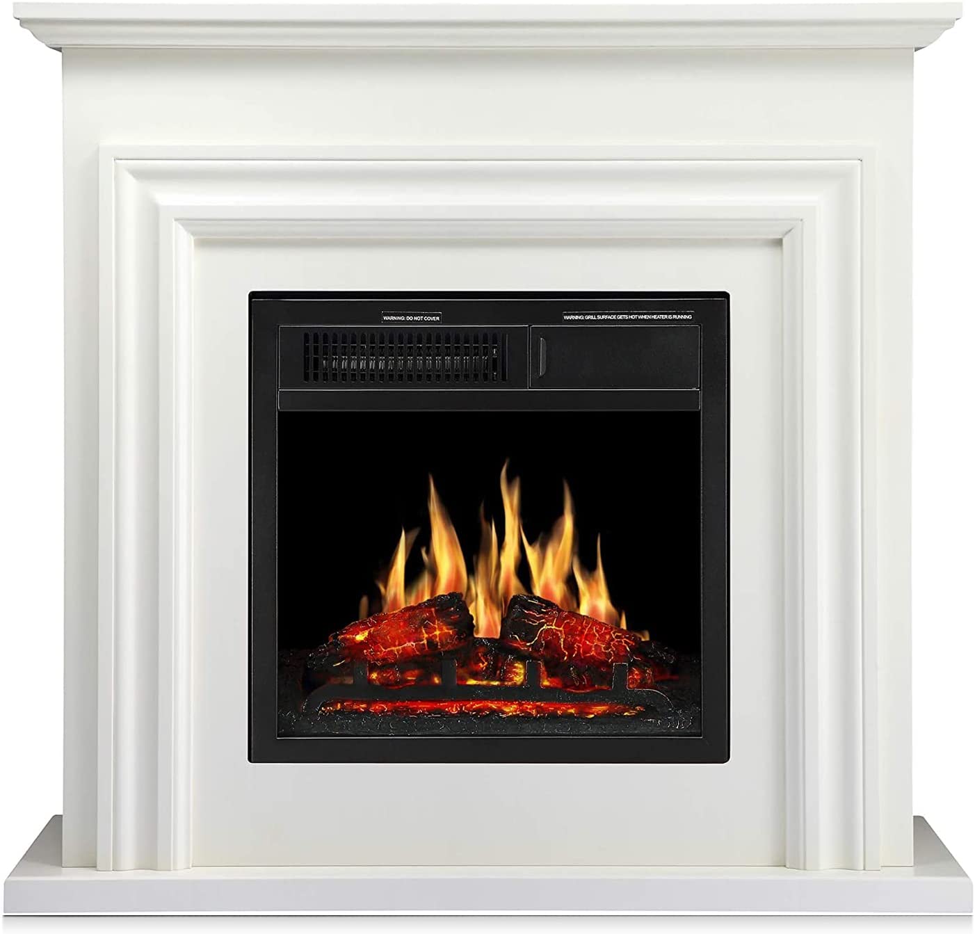 36 Inch Electric Fireplace Mantel Wooden Surround Firebox M1804