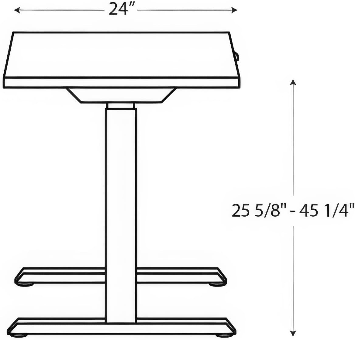 Electric Height Adjustable Standing Desk with Modern Design