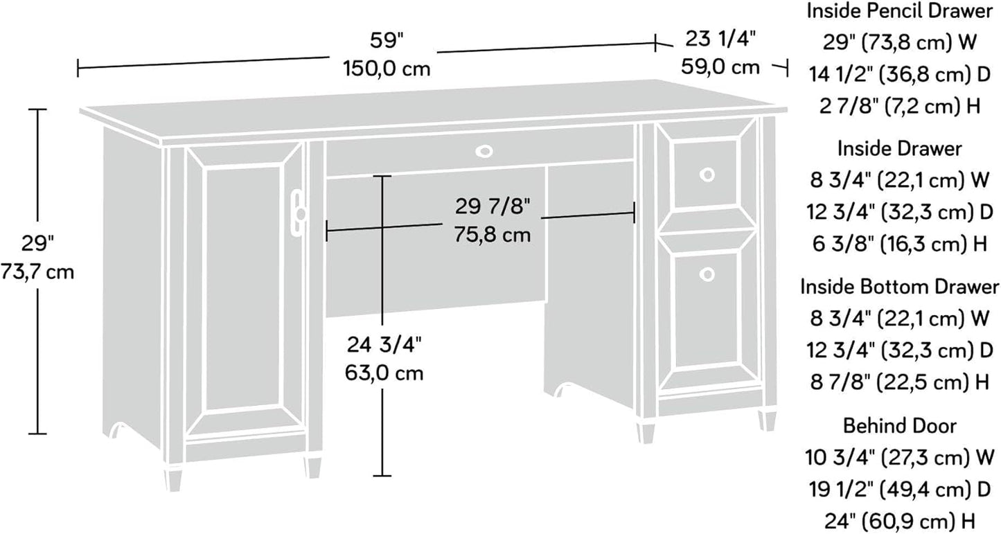 Elegant Home Office Computer Desk with Storage Drawers