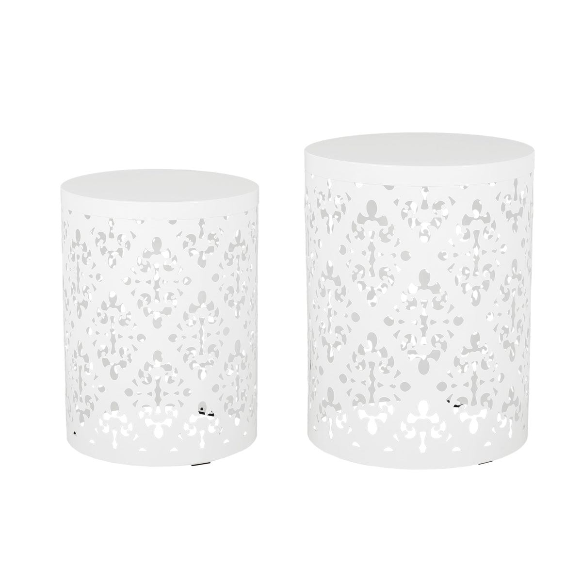 Metal Set of 2 End Tables