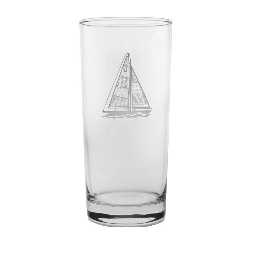 Etched Highball Glass- 5 Styles