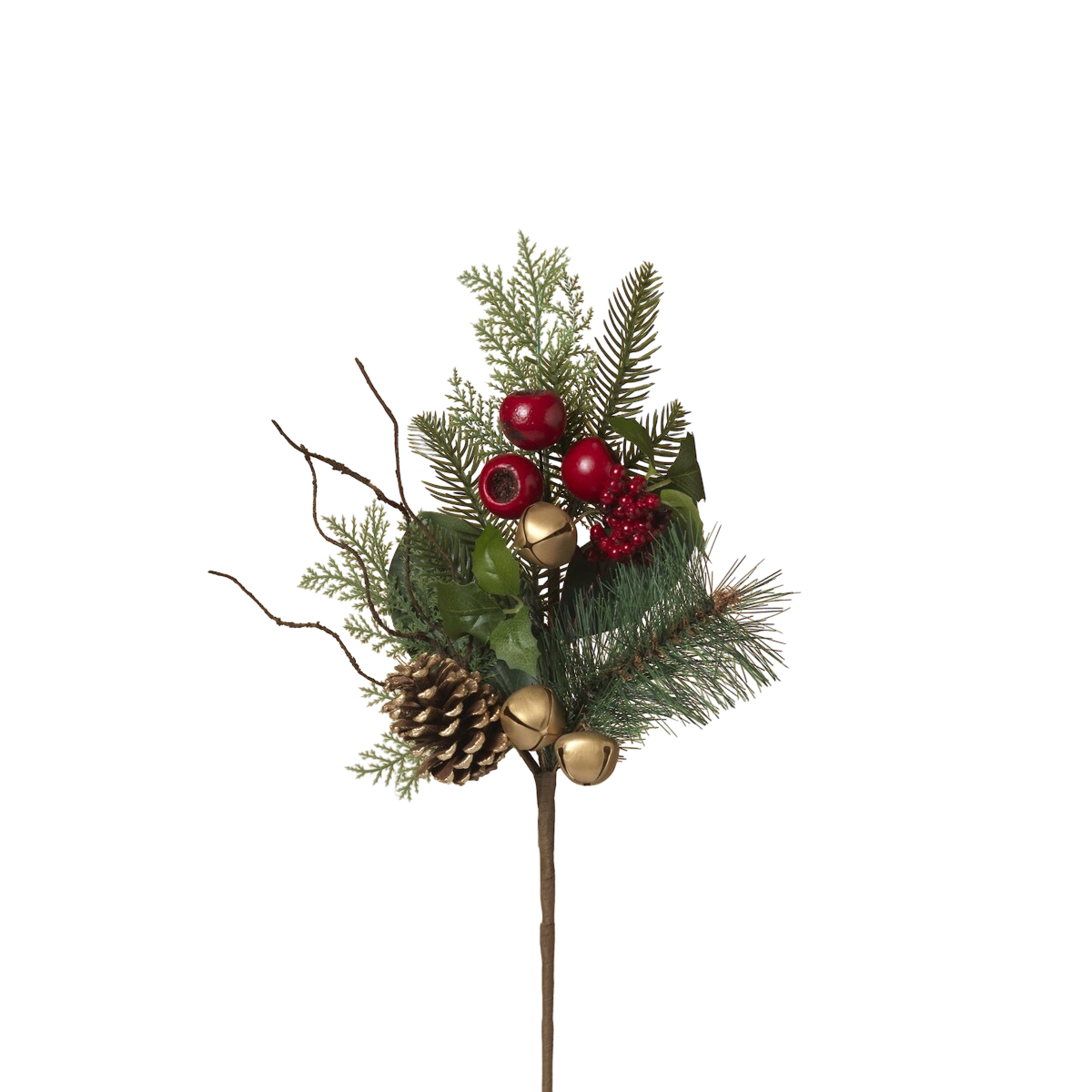 Festive Pine and Berry Floral Pick