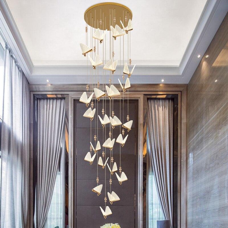 Entrancing Elegance: The Evelyn Butterfly Stair Chandelier