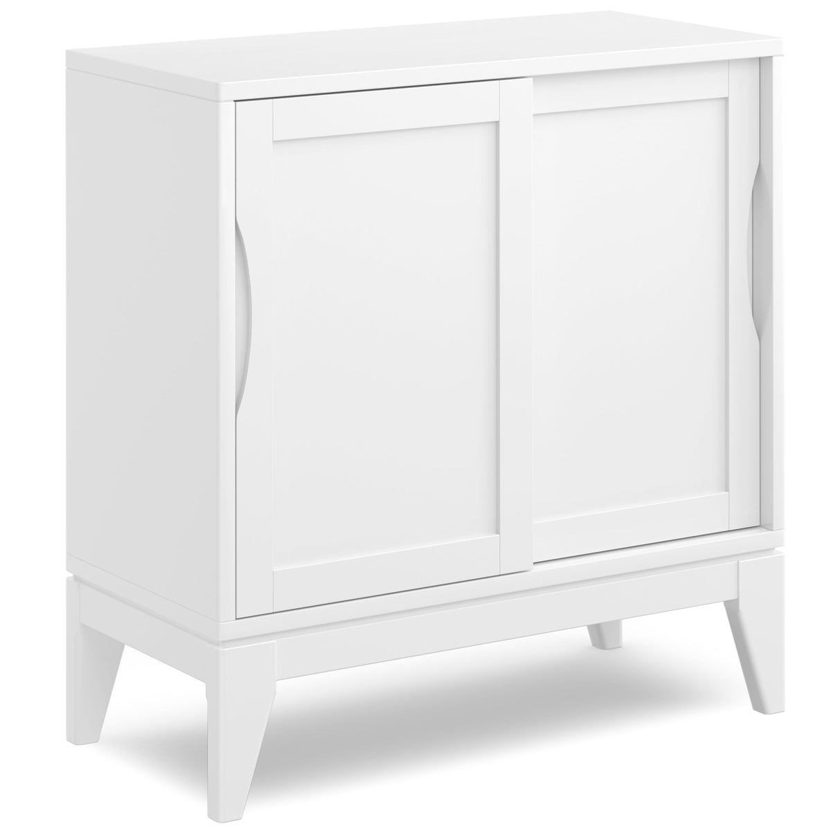 Harper 30 Inch Wide Solid Hardwood Mid-Century Modern Low Storage Cabinet