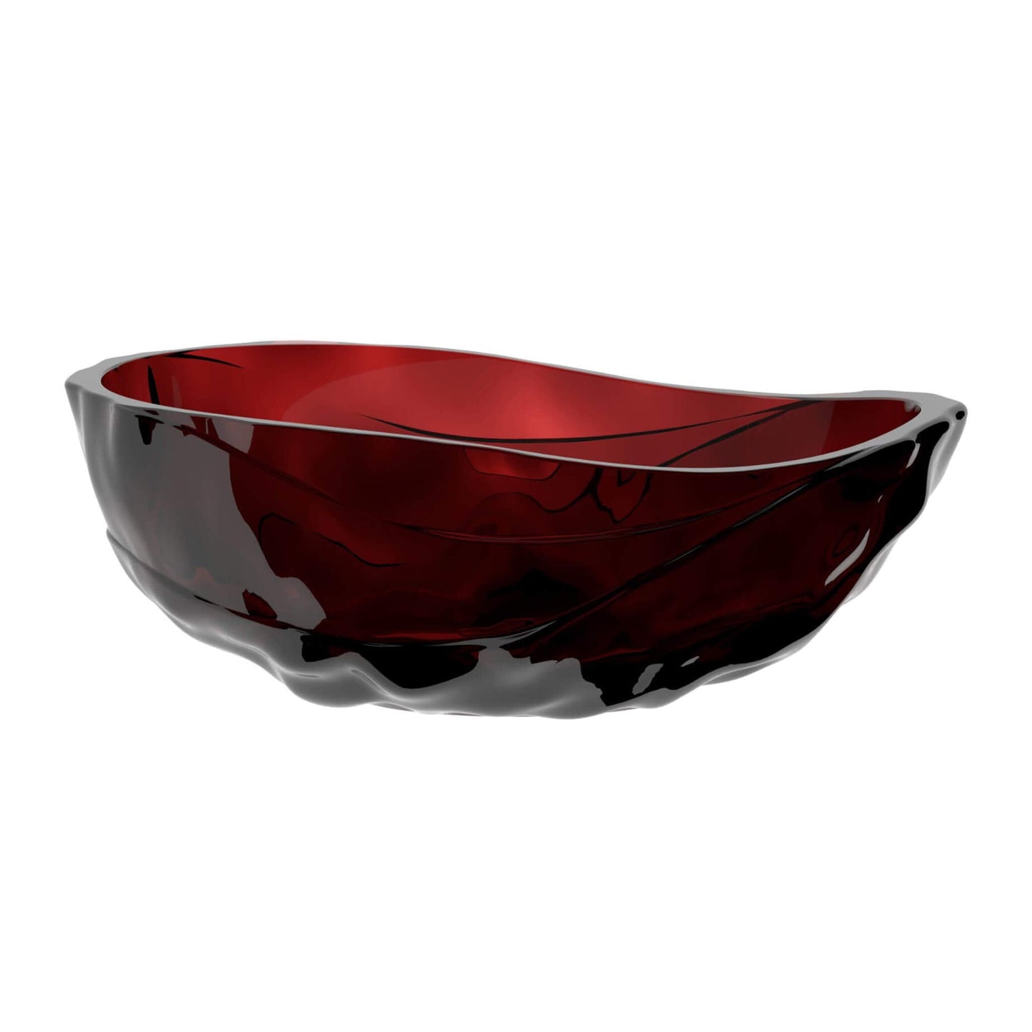 Extra Large 67" Modern Freestanding Oval Resin Soaking Bathtub (SAK14326)