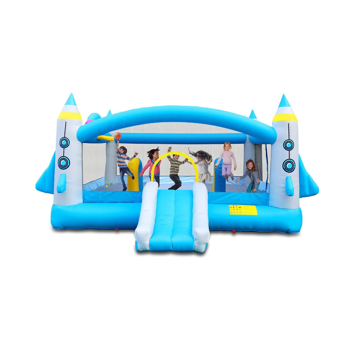 Extra Large Multifunctional Jump 'N Slide Inflatable Bouncer With Blower (SAK81243)