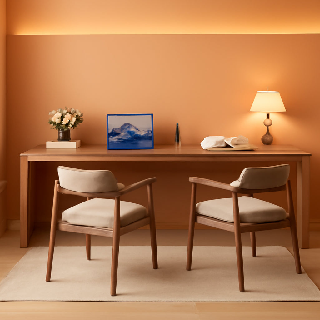 Extra Long Wooden Computer Desk for Home Office